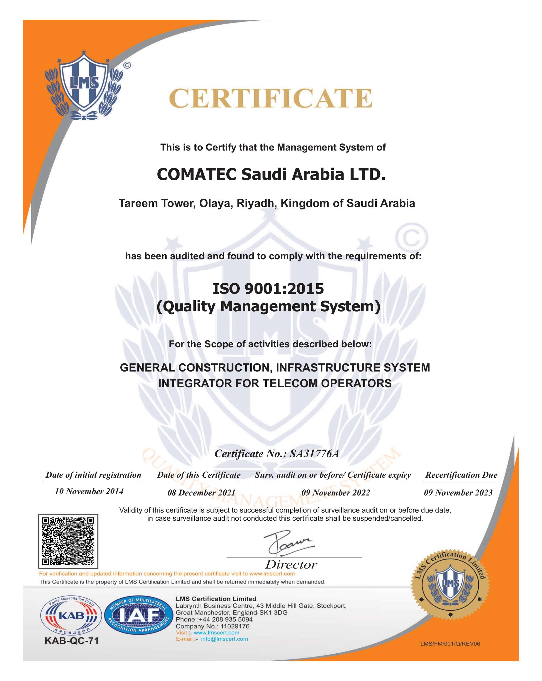 ISO 9001: 2015